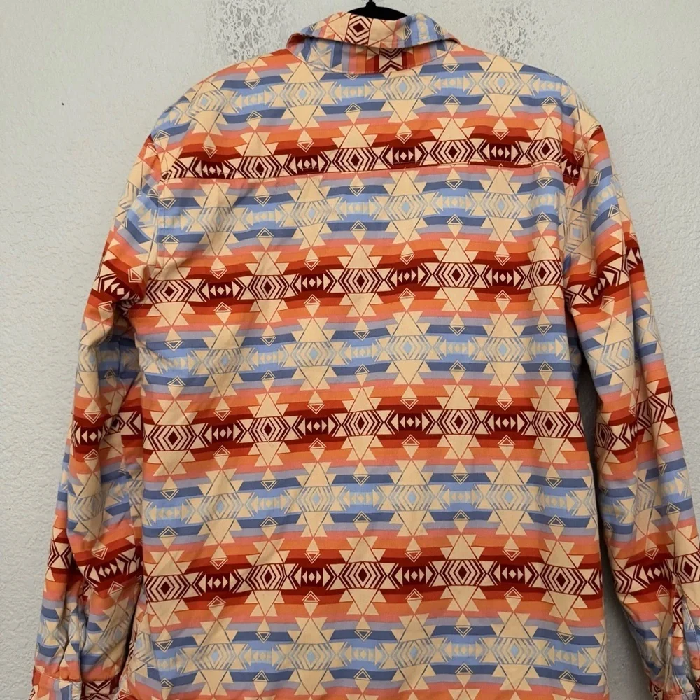 Pacsun Aztec Print Fleece Lined Snap Front Jacket Size Small - Picture 10 of 14
